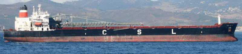 CSL Metis el buque granelero que lleva en sus canteras 43.000 toneladas del Karst en Yeso de Sorbas