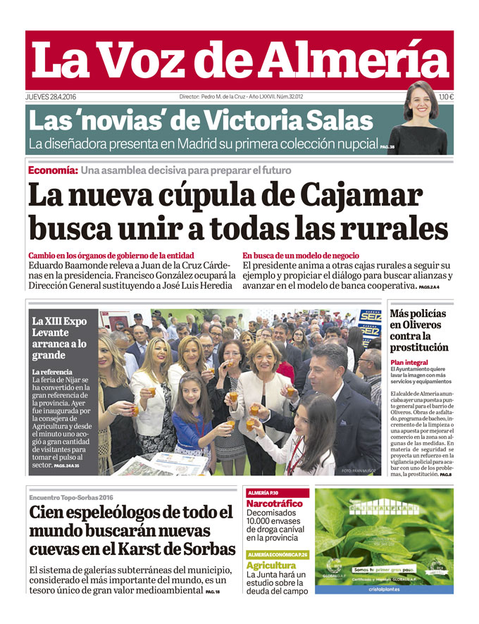 La Voz de Almería. Jueves, 28 de abrilde 2016