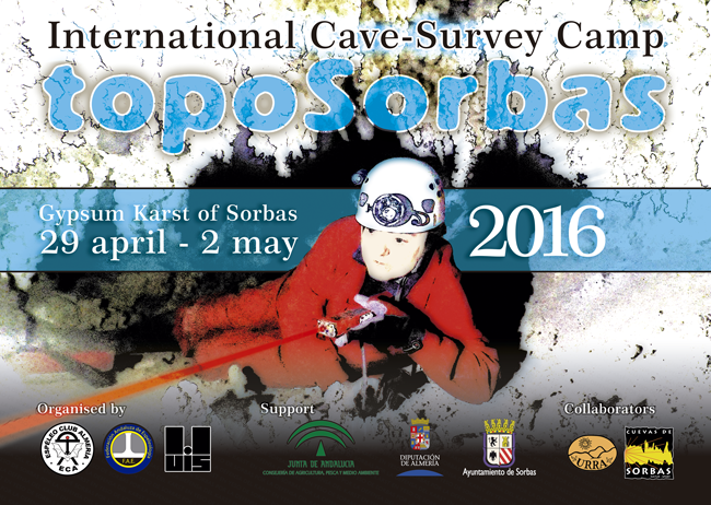 Cartel del International Cave Survey Camp - Toposorbas 2015