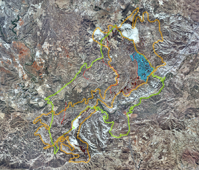 Ubicación Sector Viñicas en el Karst en Yeso de Sorbas